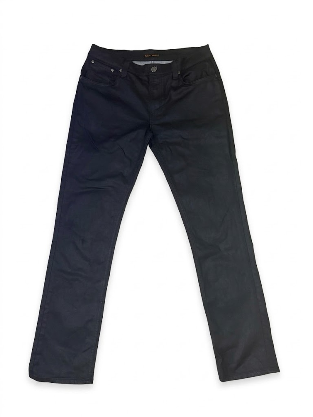 Nudie Jeans Co. – Black Waxed Organic Cotton Denim – Size 36x34
